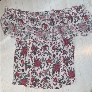 Floral off the shoulder top
